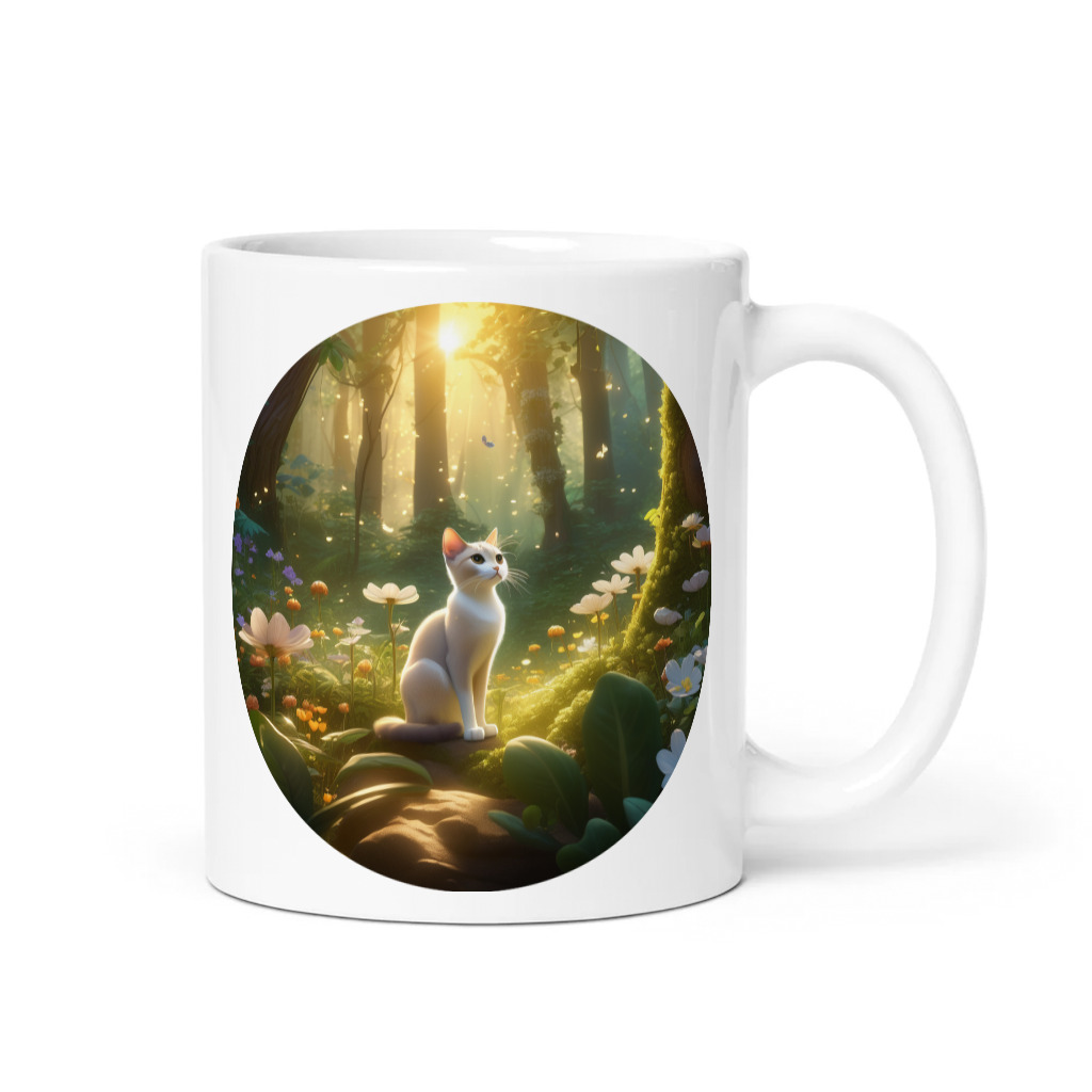 PugMug Custom White Abyssinian Cat Mug