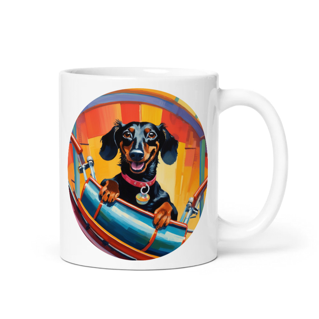 PugMug Custom Black Dachshund Mug