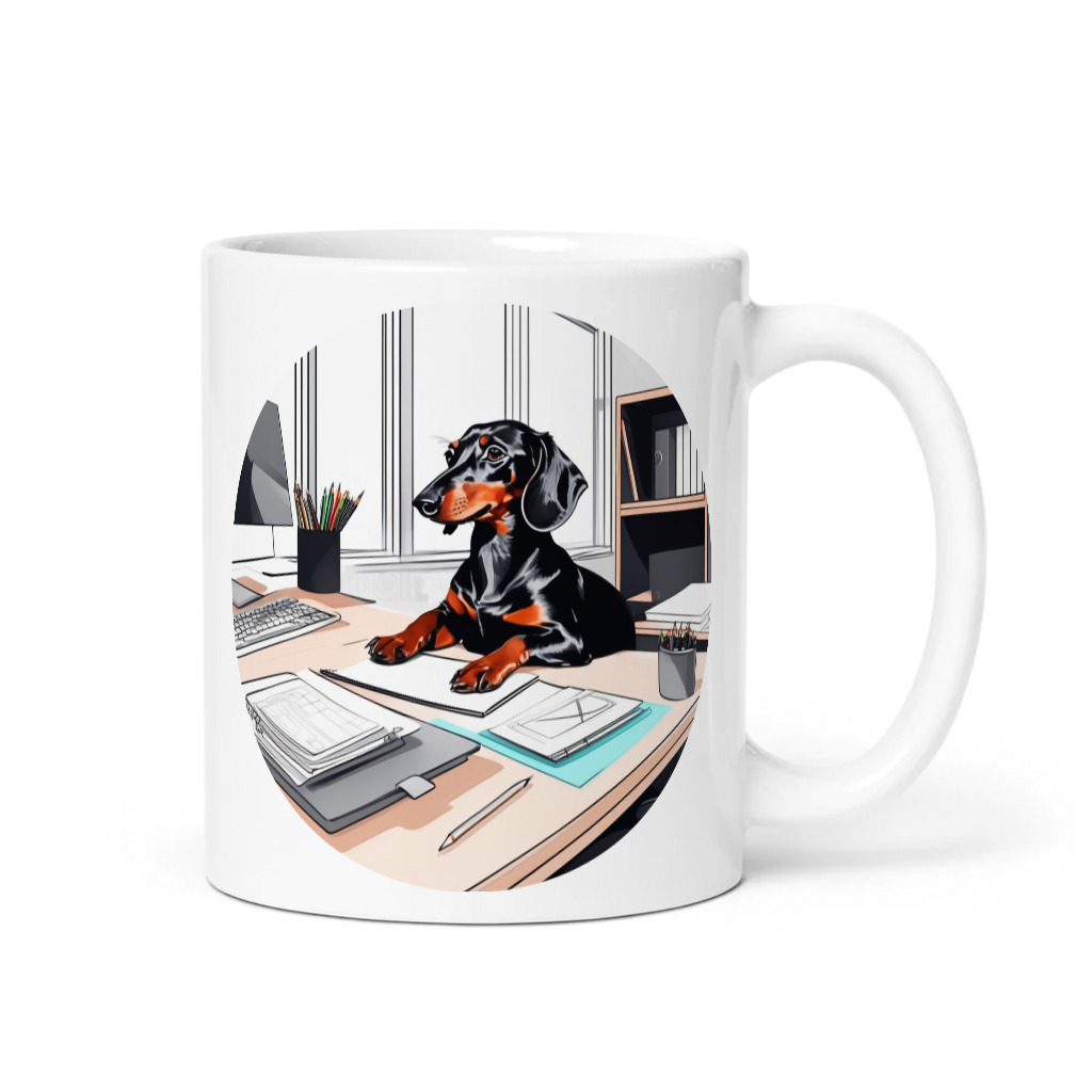 PugMug Custom Black Dachshund Mug