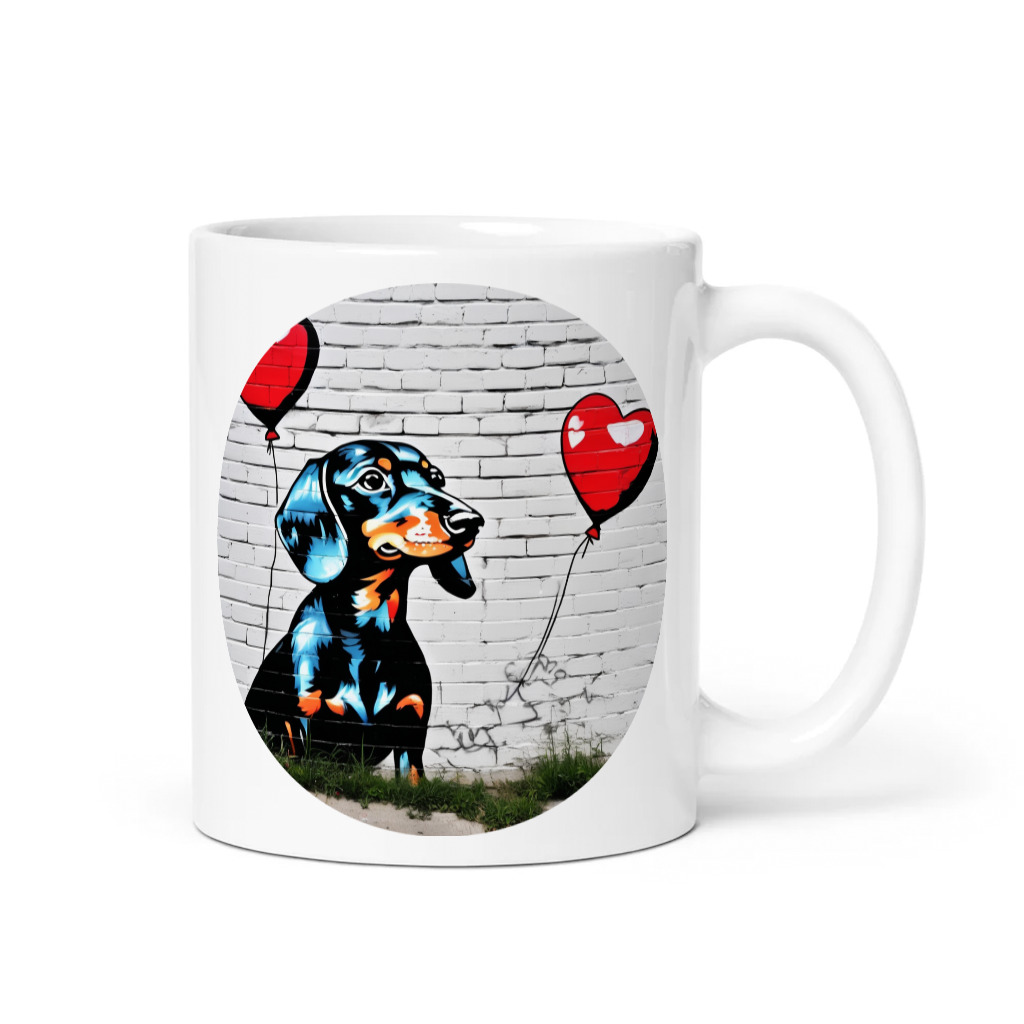 PugMug Custom Black Dachshund Mug