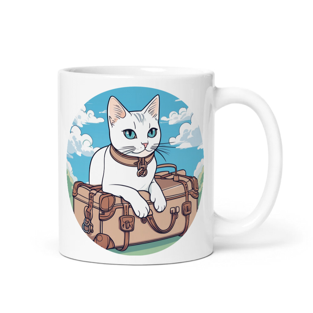 PugMug Custom White Companion Cat Mug