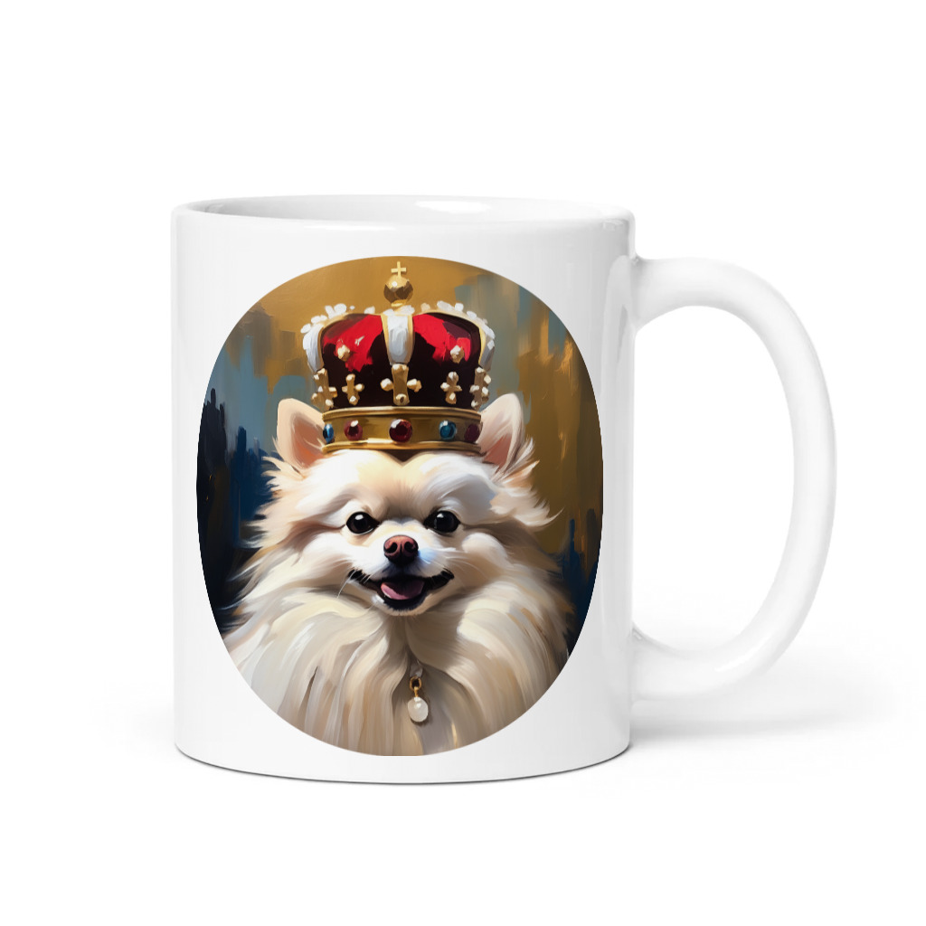 PugMug Custom White Pomeranian Mug