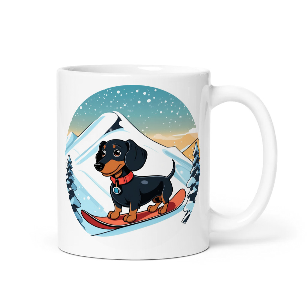 PugMug Custom Black Dachshund Mug