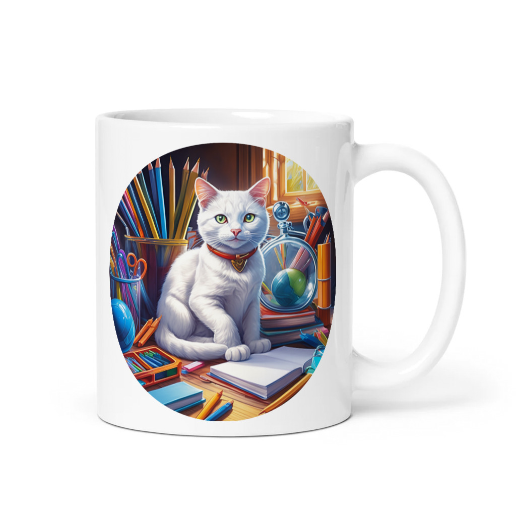 PugMug Custom White Companion Cat Mug