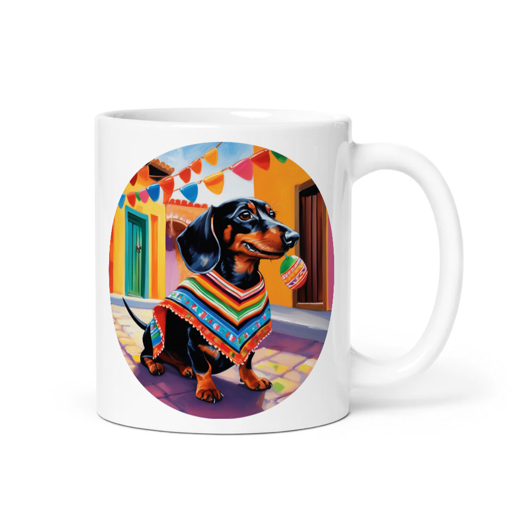 PugMug Custom Black Dachshund Mug