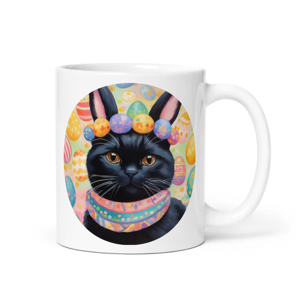 PugMug Custom Black Scottish Fold Cat Mug
