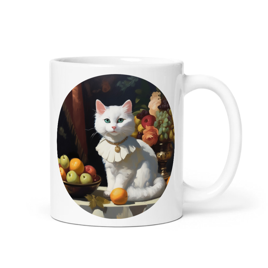 PugMug Custom White Companion Cat Mug