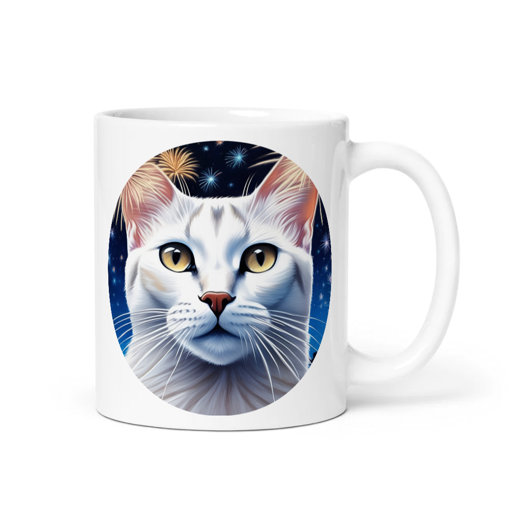 PugMug Custom White Abyssinian Cat Mug