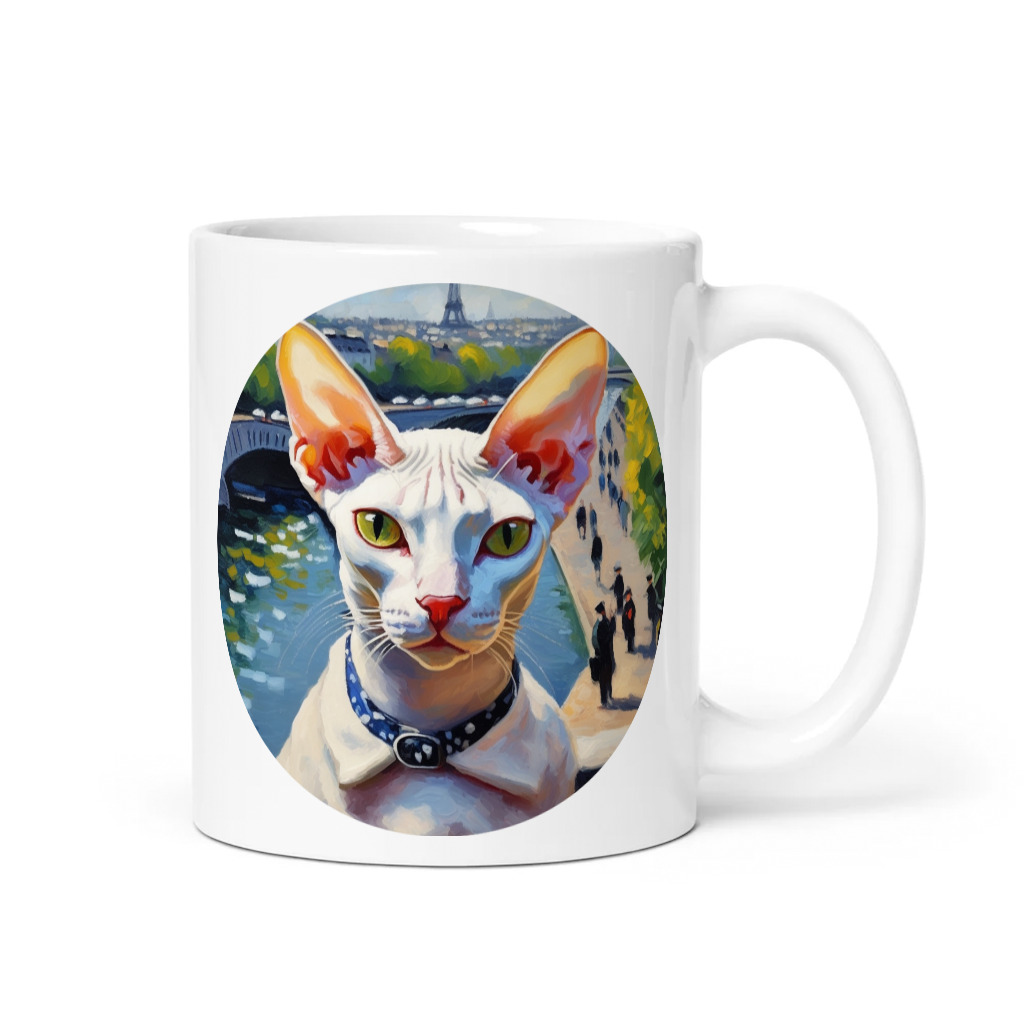 PugMug Custom White Sphynx Cat Mug