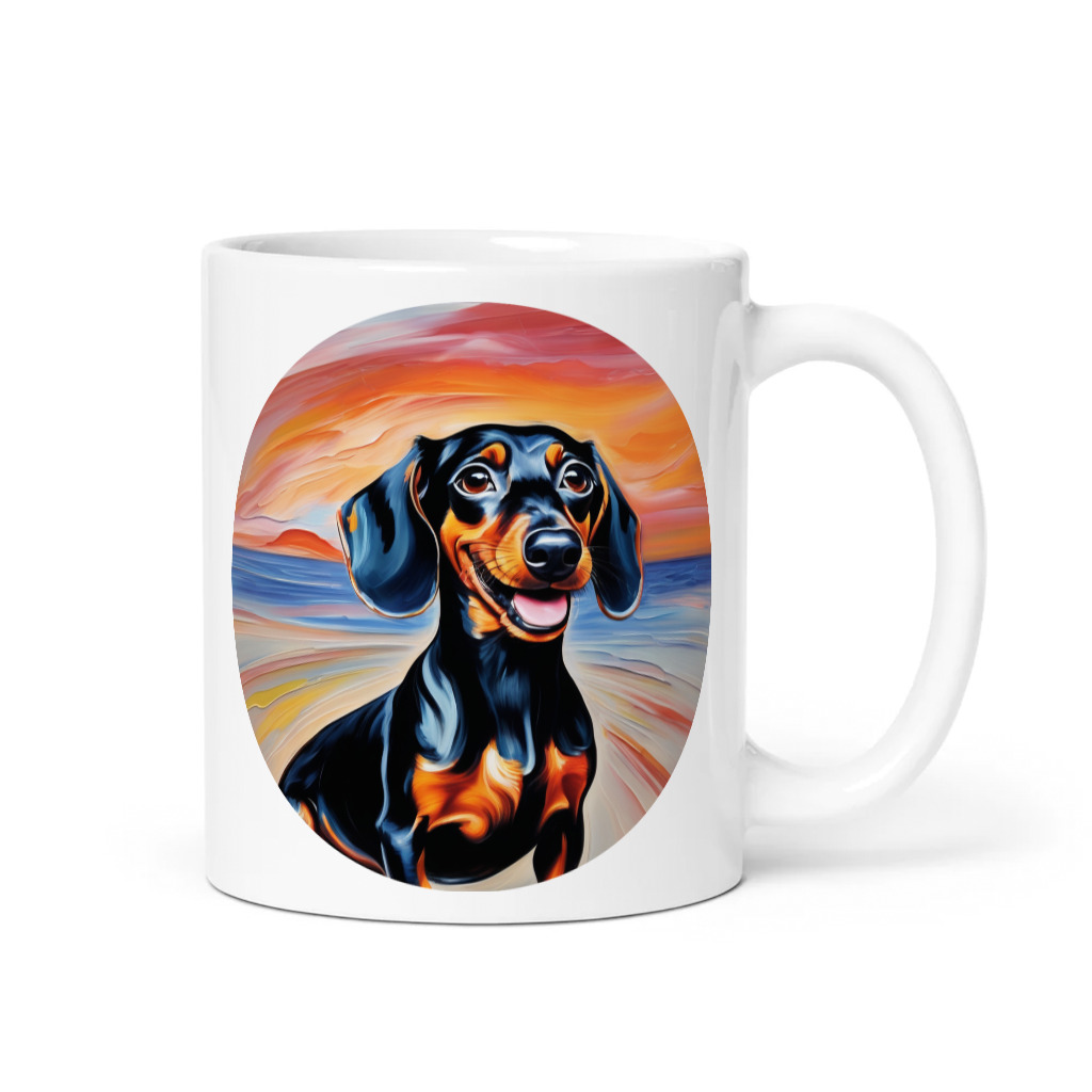 PugMug Custom Black Dachshund Mug