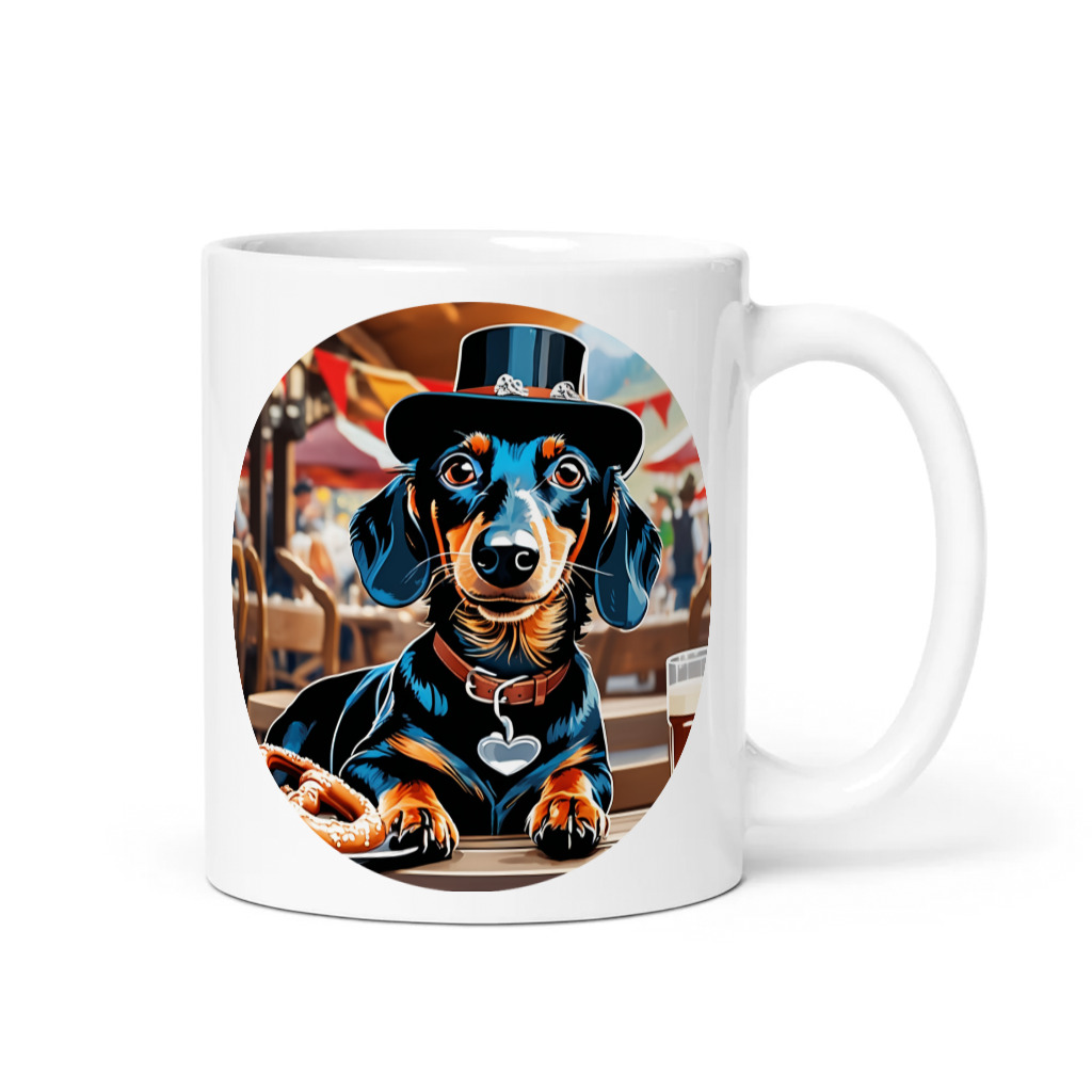 PugMug Custom Black Dachshund Mug