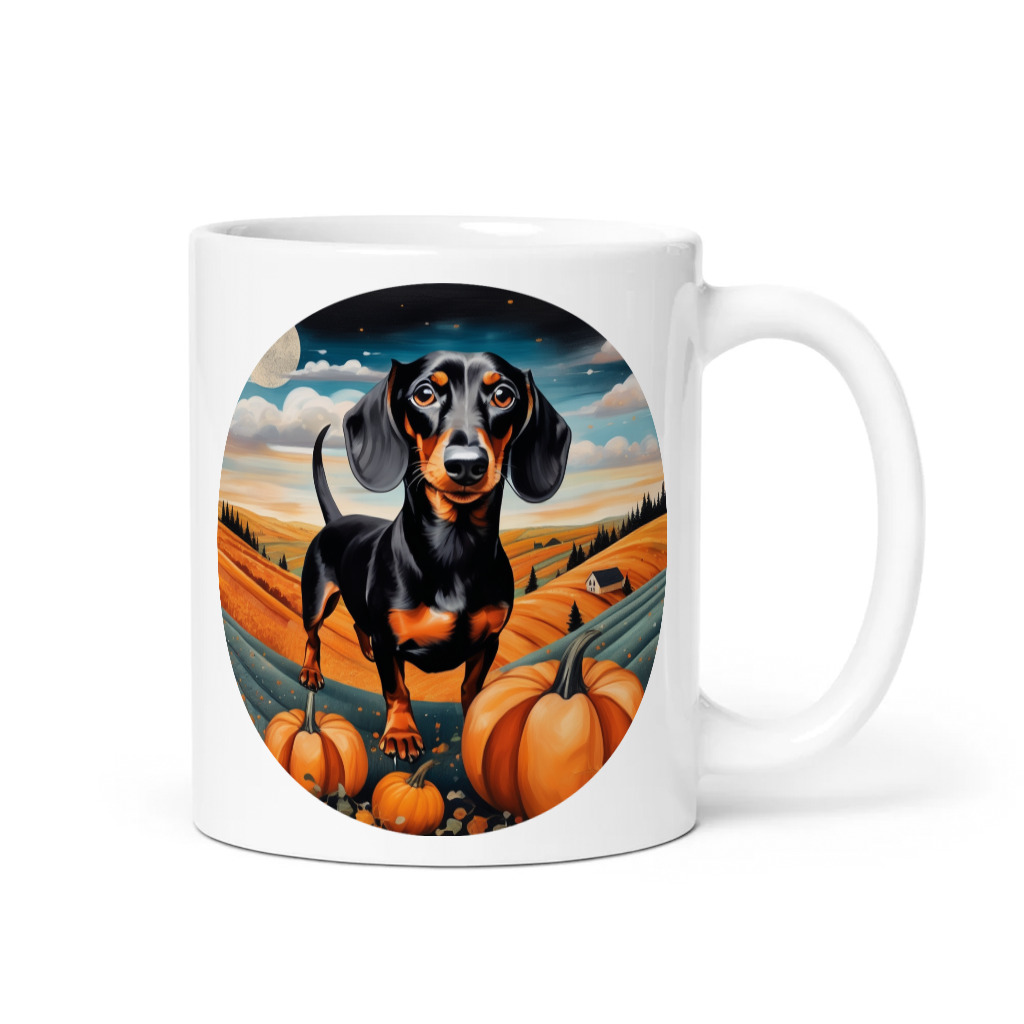 PugMug Custom Black Dachshund Mug