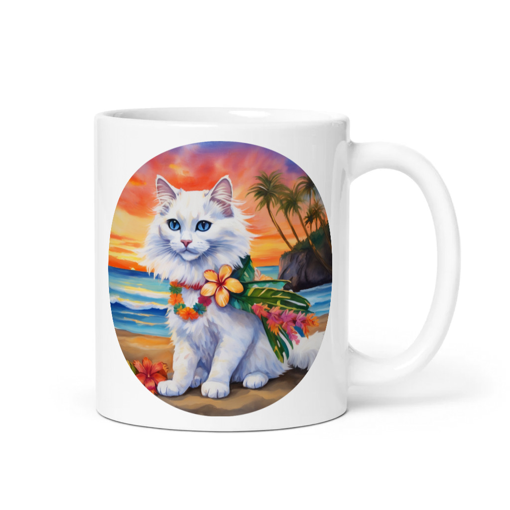 PugMug Custom White Ragdoll Cat Mug