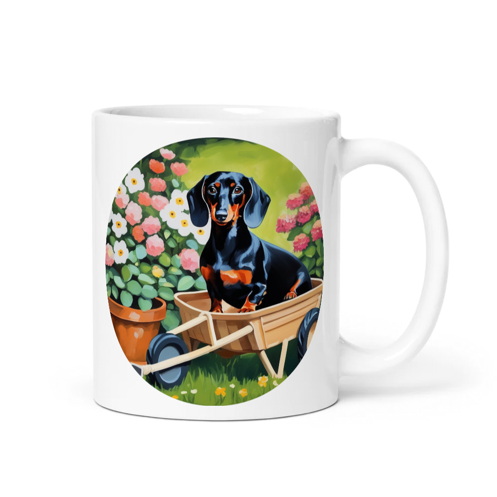 PugMug Custom Black Dachshund Mug