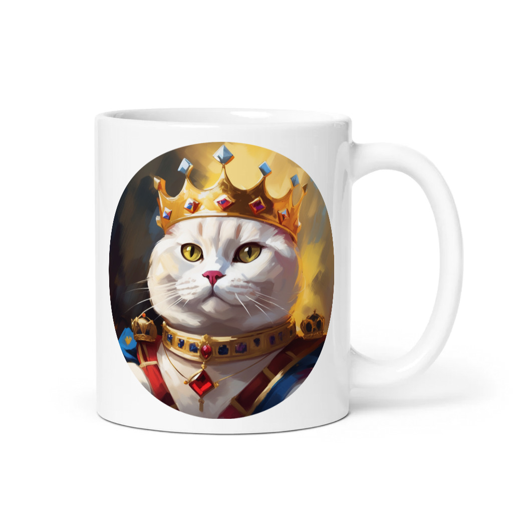 PugMug Custom White British Shorthair Cat Mug