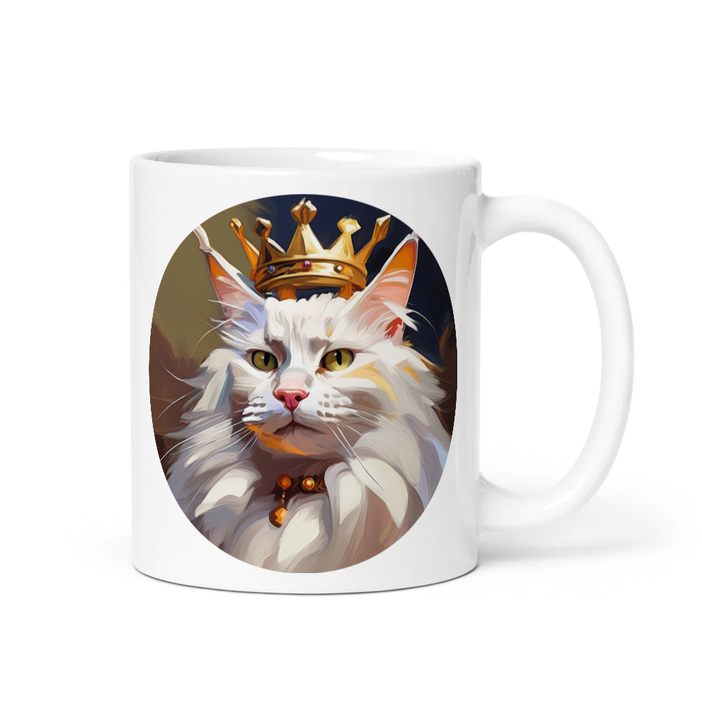 PugMug Custom White Maine Coon Cat Mug