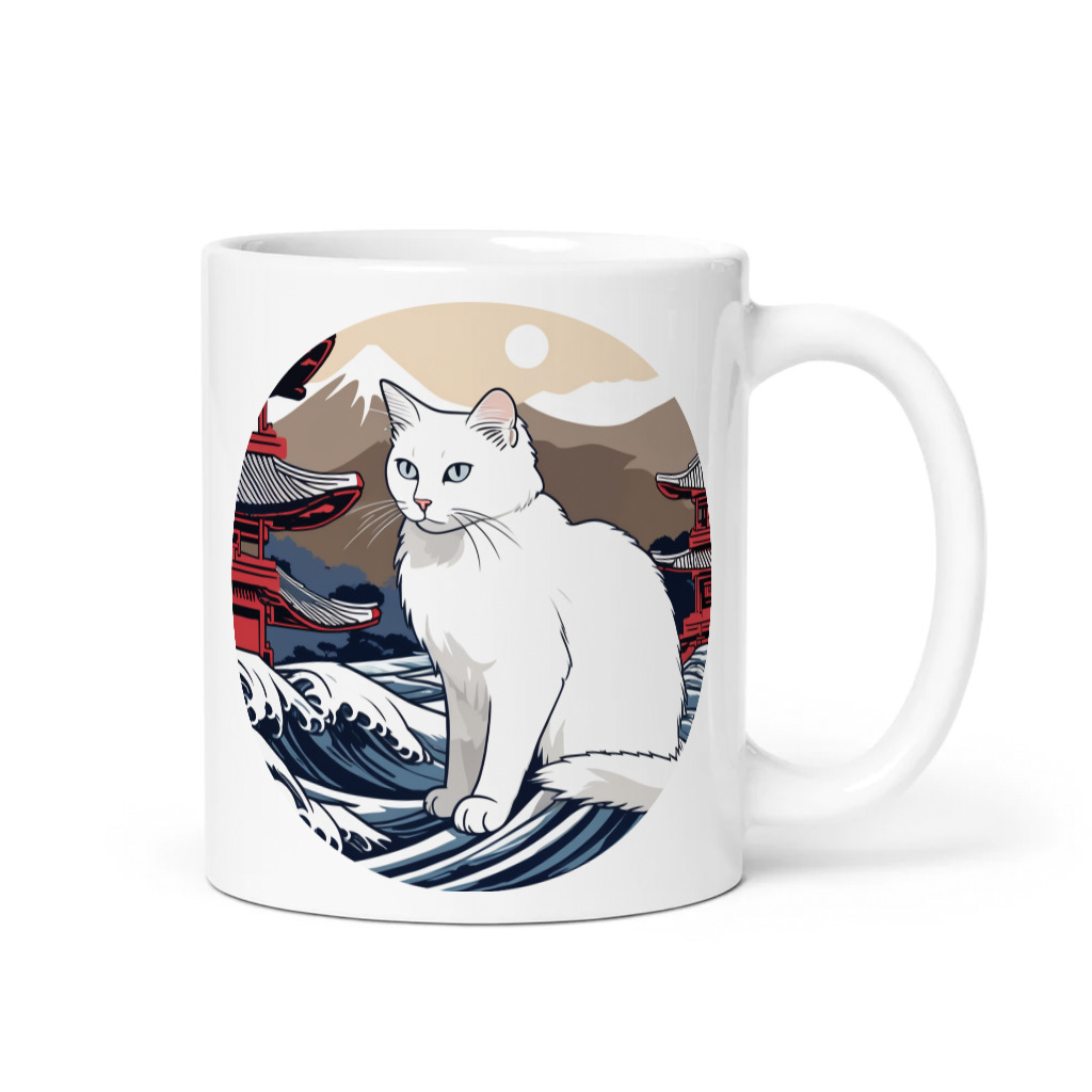 PugMug Custom White Companion Cat Mug