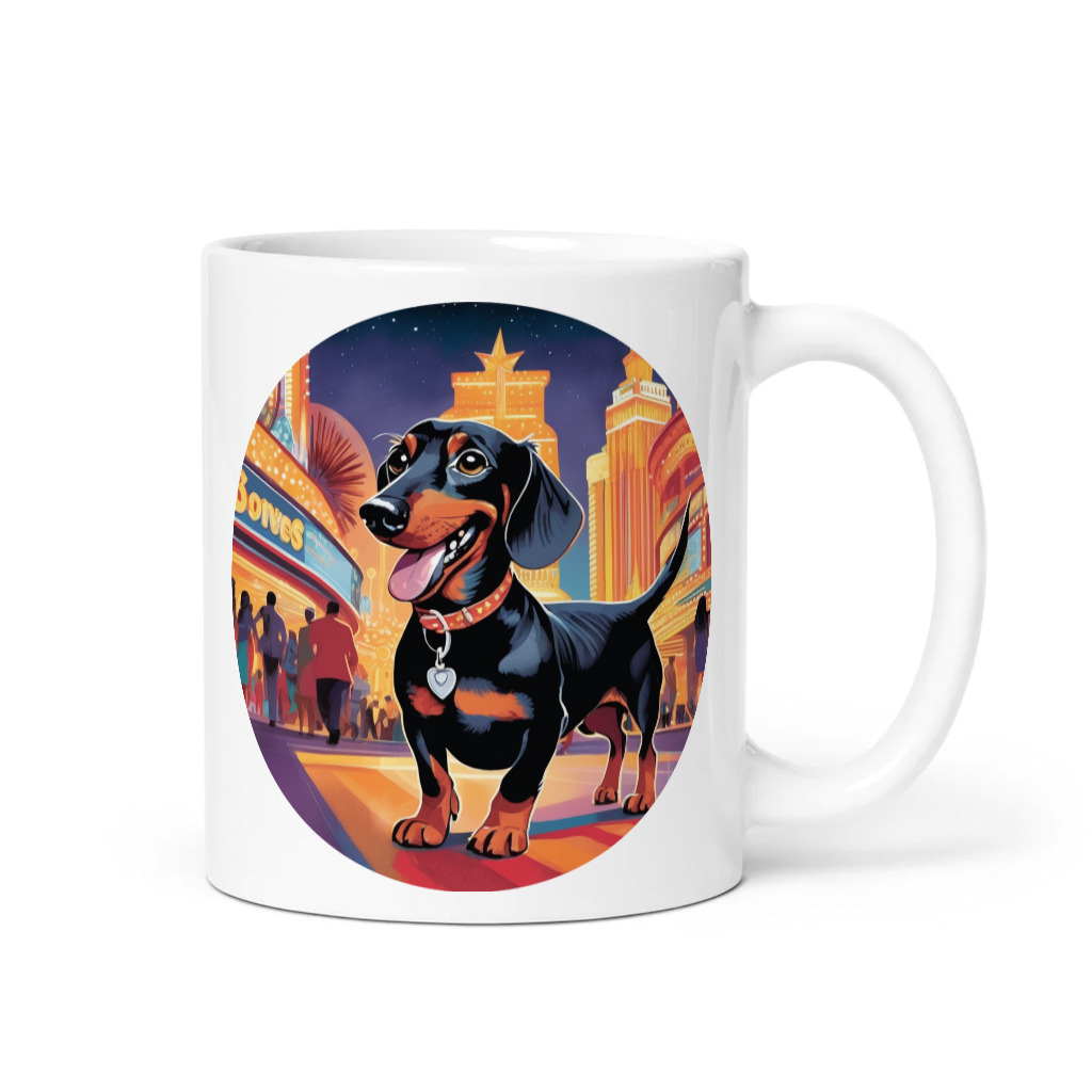 PugMug Custom Black Dachshund Mug