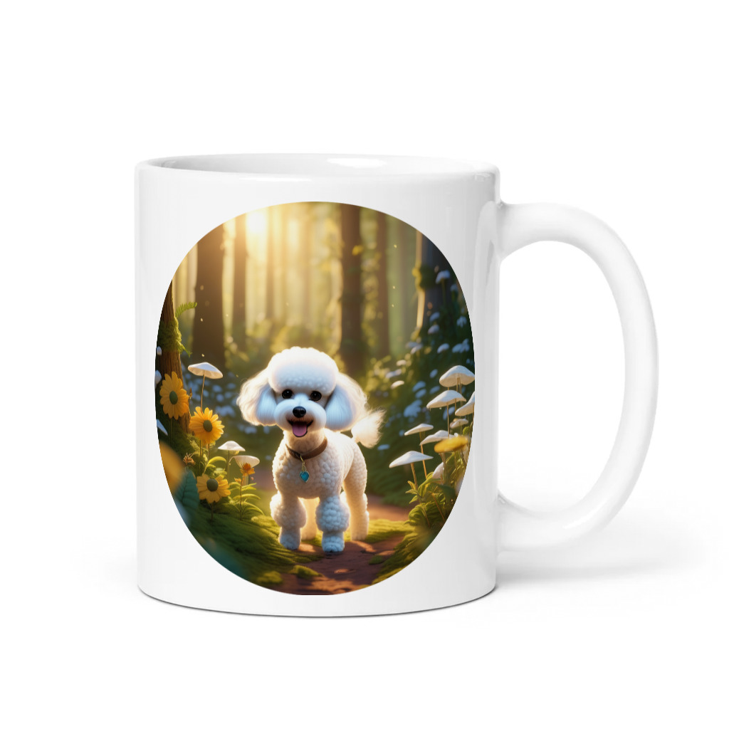 PugMug Custom White Poodle Mug