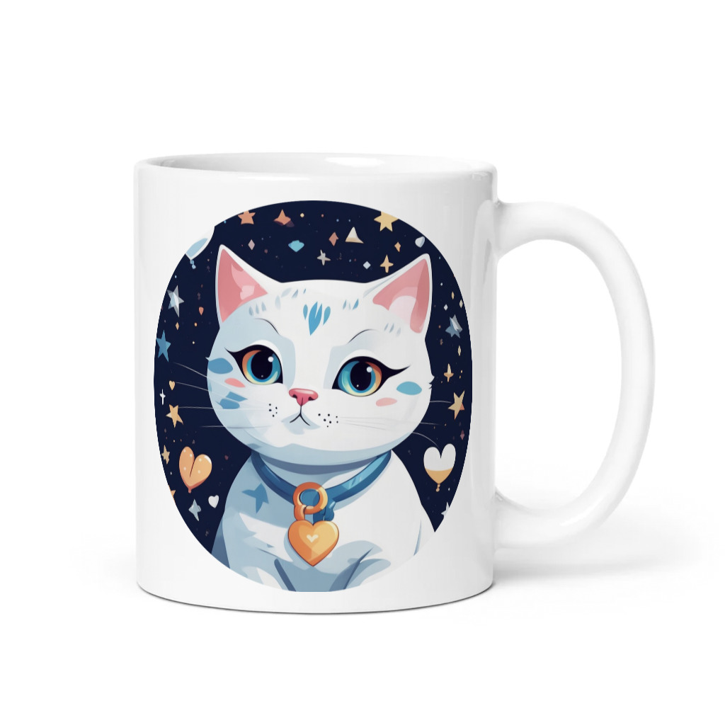 PugMug Custom White Companion Cat Mug