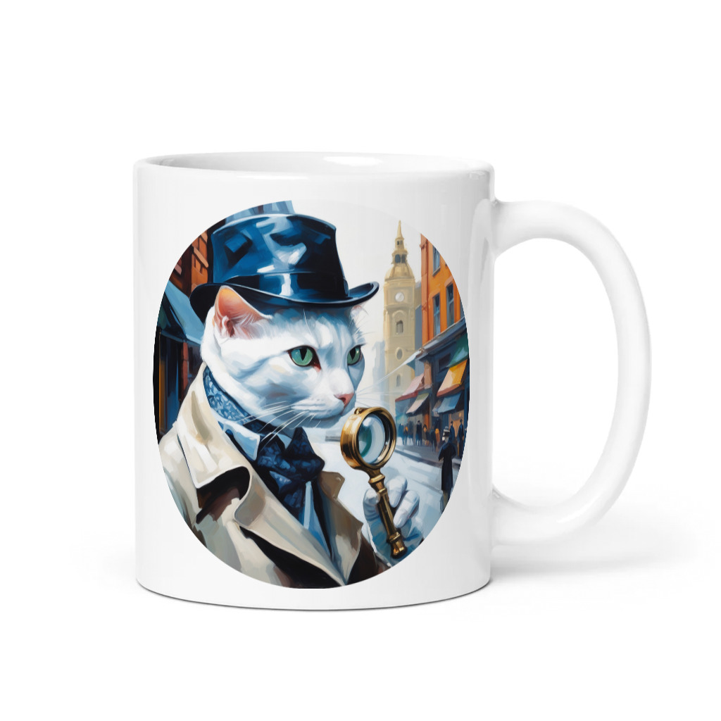 PugMug Custom White Companion Cat Mug