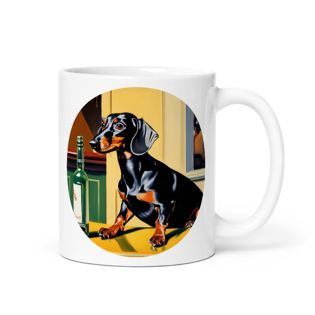 PugMug Custom Black Dachshund Mug