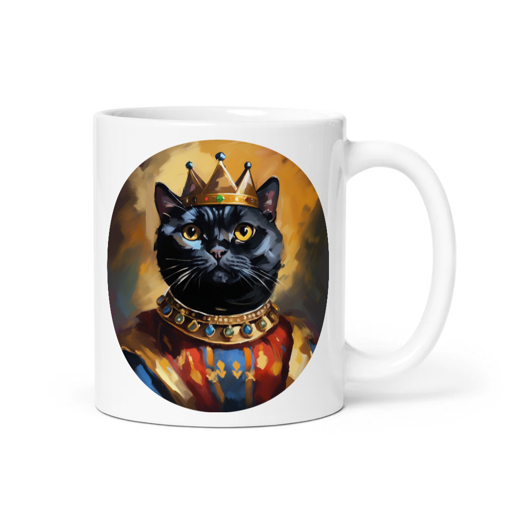 PugMug Custom Black Scottish Fold Cat Mug