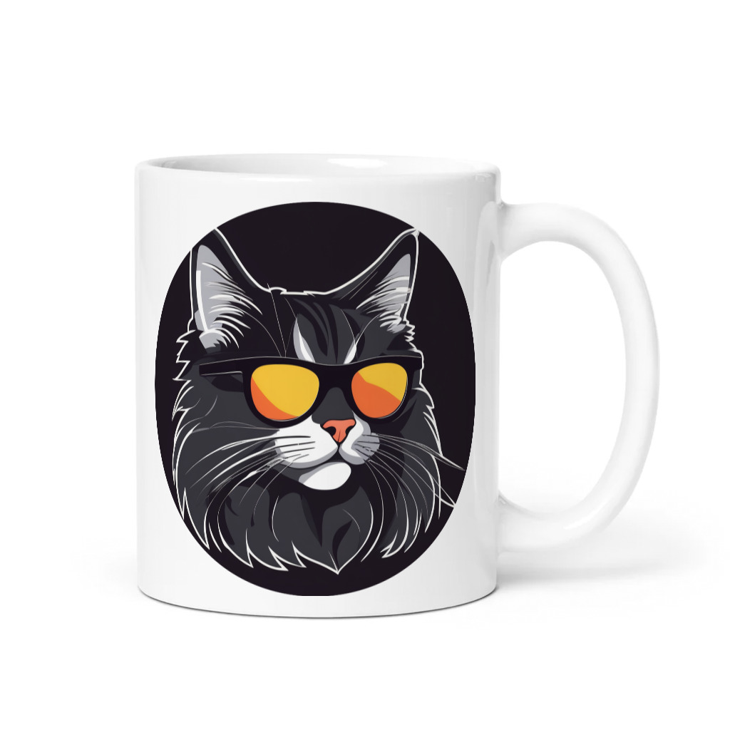 PugMug Custom Black Maine Coon Cat Mug