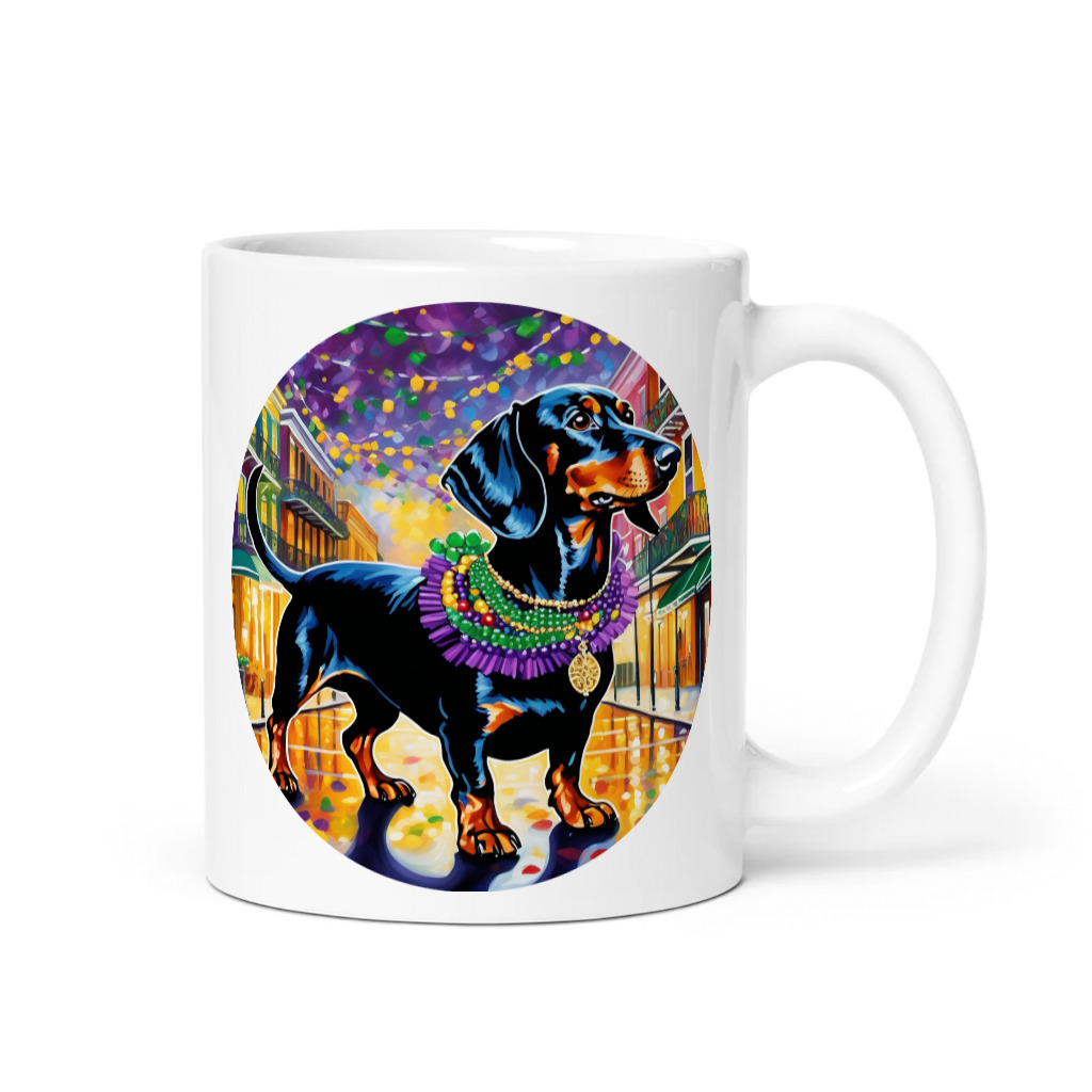 PugMug Custom Black Dachshund Mug