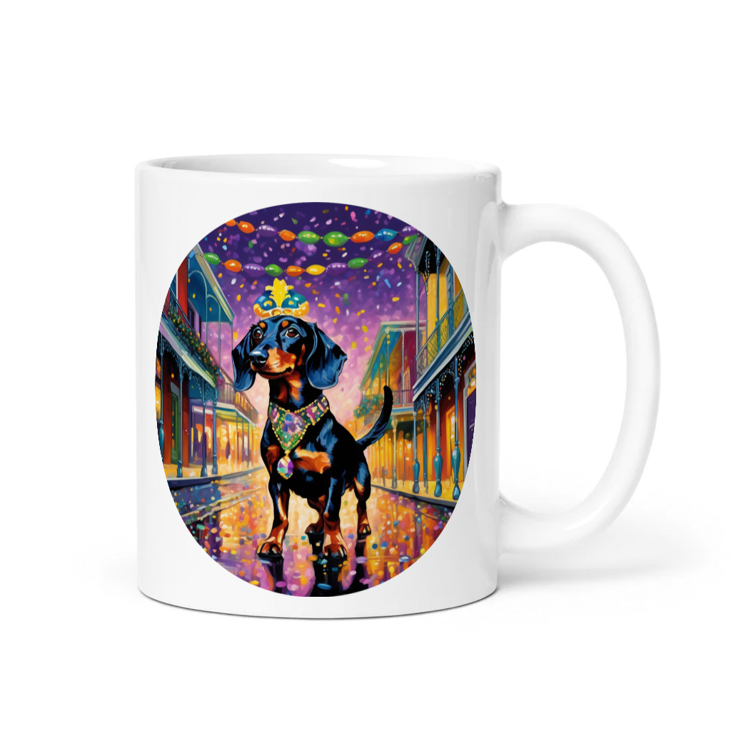 PugMug Custom Black Dachshund Mug