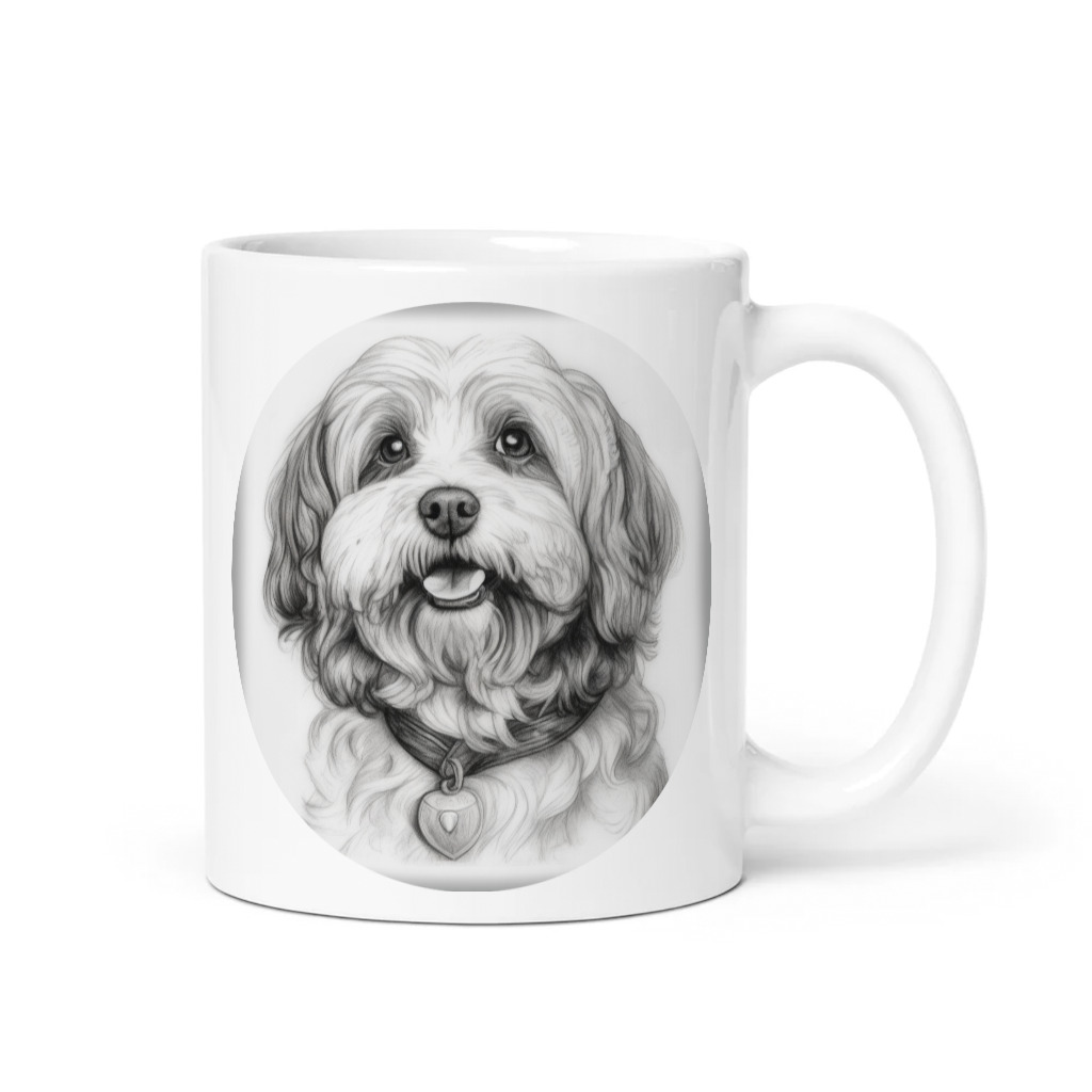 PugMug Custom White Havanese Dog Mug