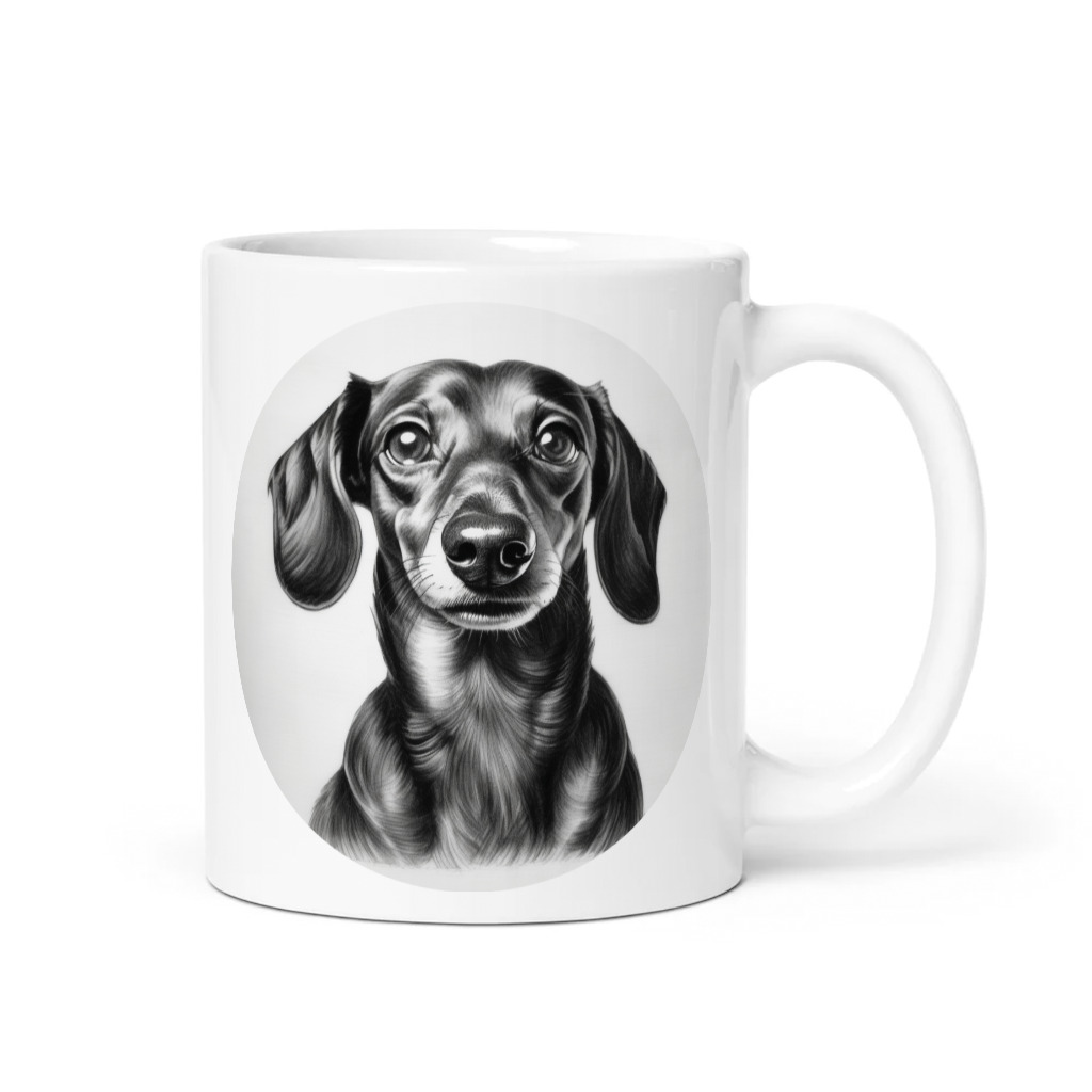 PugMug Custom Black Dachshund Mug