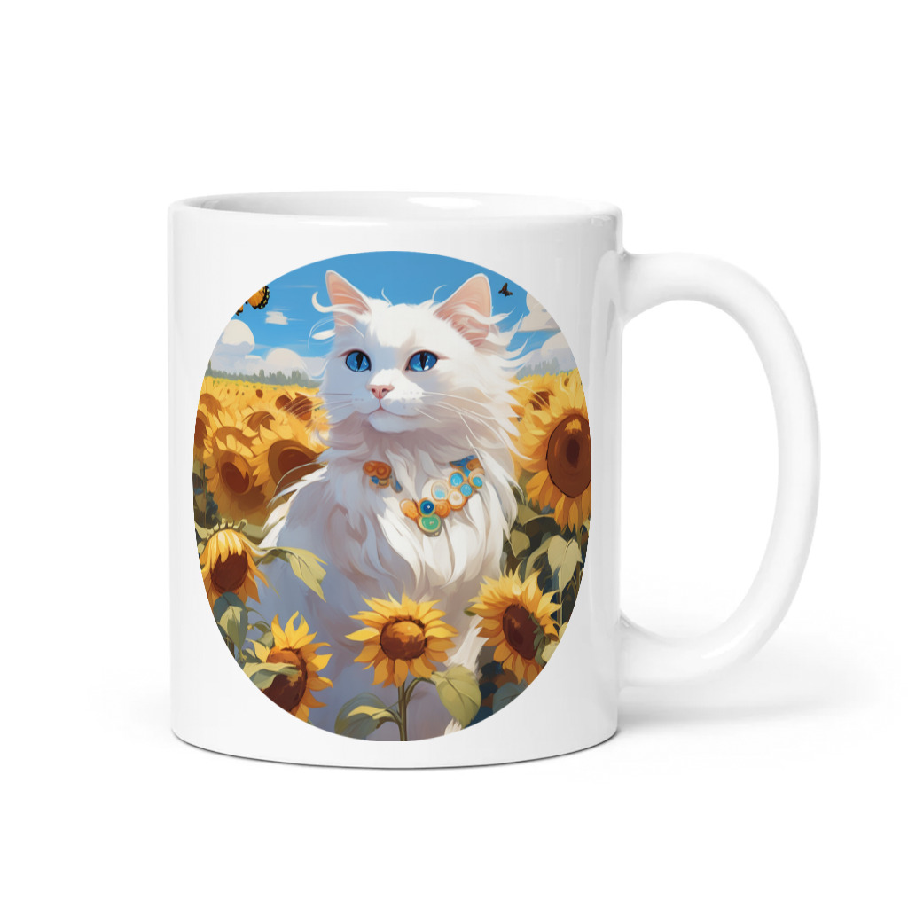 PugMug Custom White Ragdoll Cat Mug