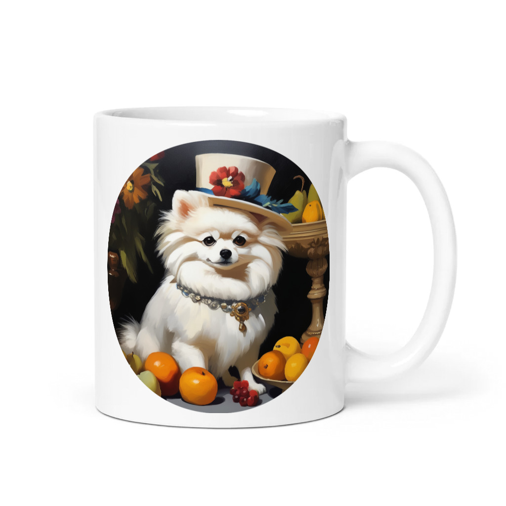 PugMug Custom White Pomeranian Mug