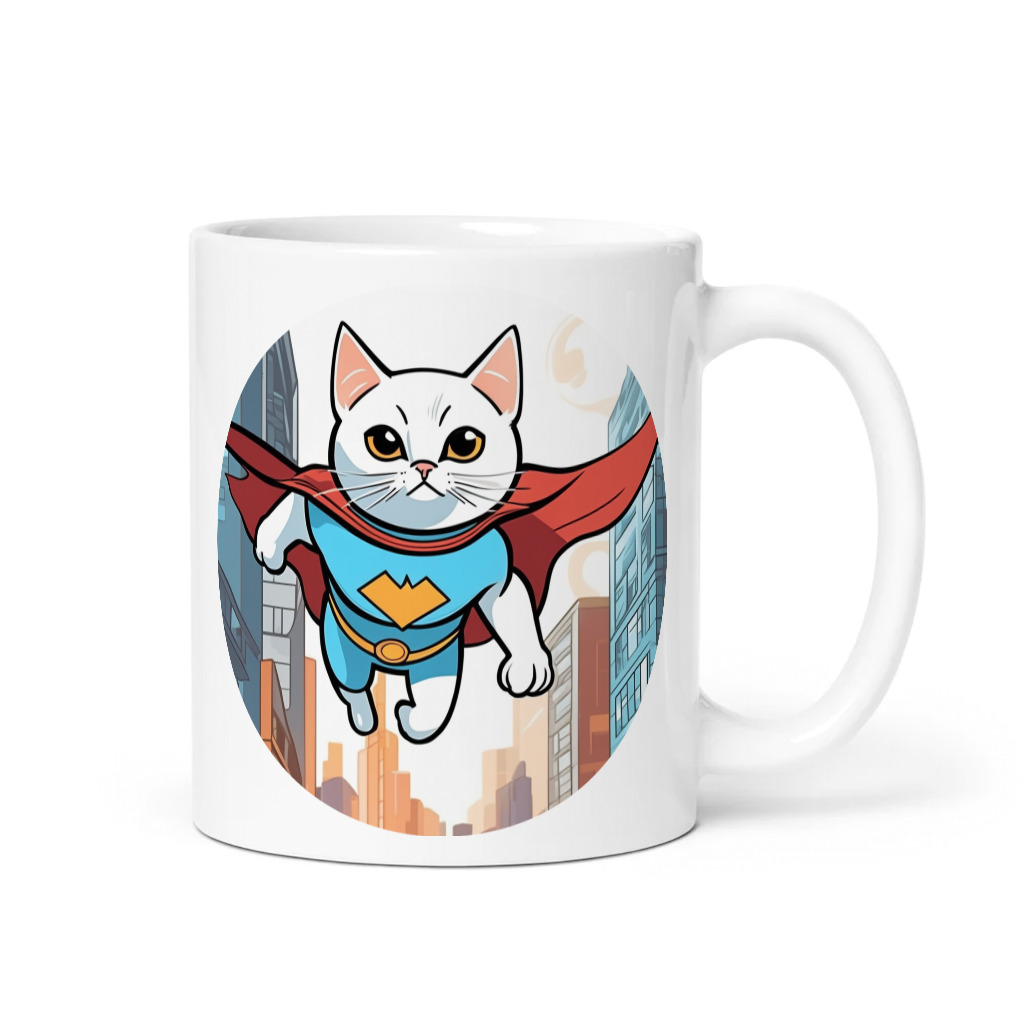 PugMug Custom White Companion Cat Mug