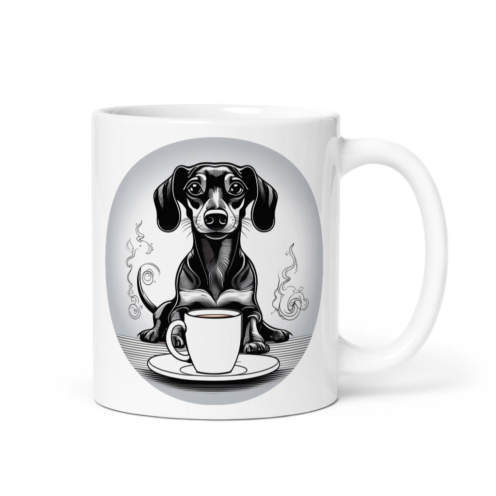 PugMug Custom Black Dachshund Mug