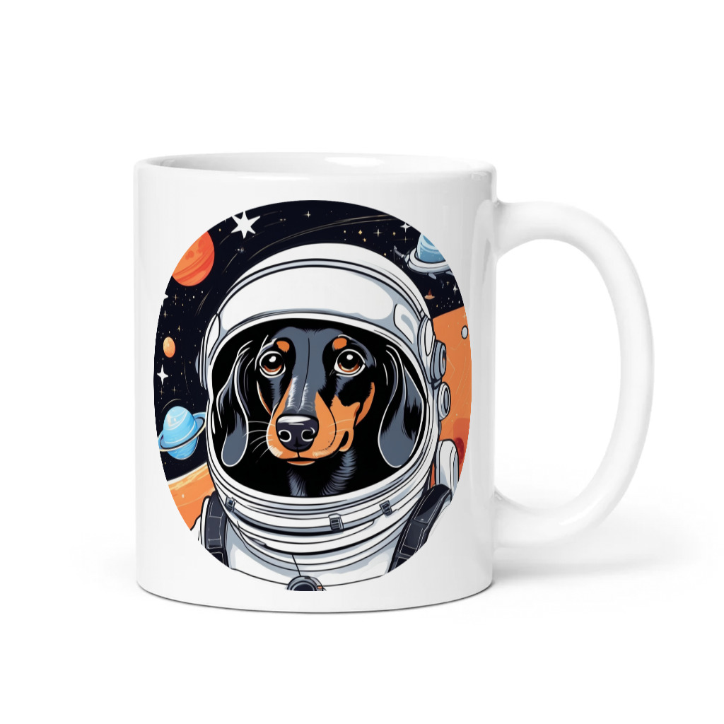 PugMug Custom Black Dachshund Mug
