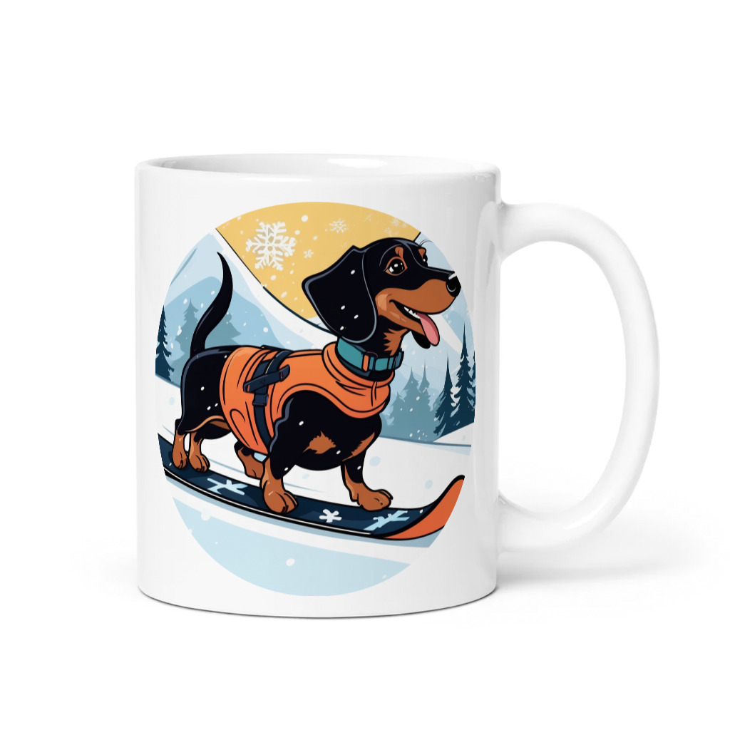 PugMug Custom Black Dachshund Mug