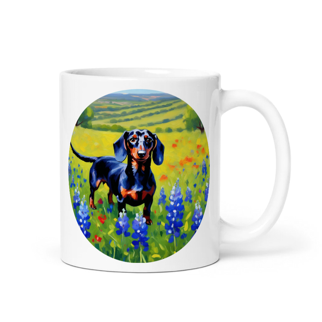 PugMug Custom Black Dachshund Mug
