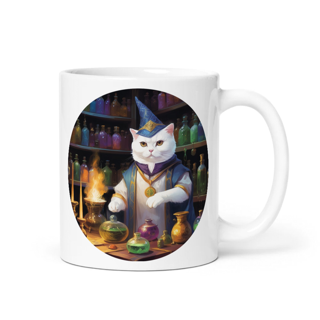 PugMug Custom White Scottish Fold Cat Mug