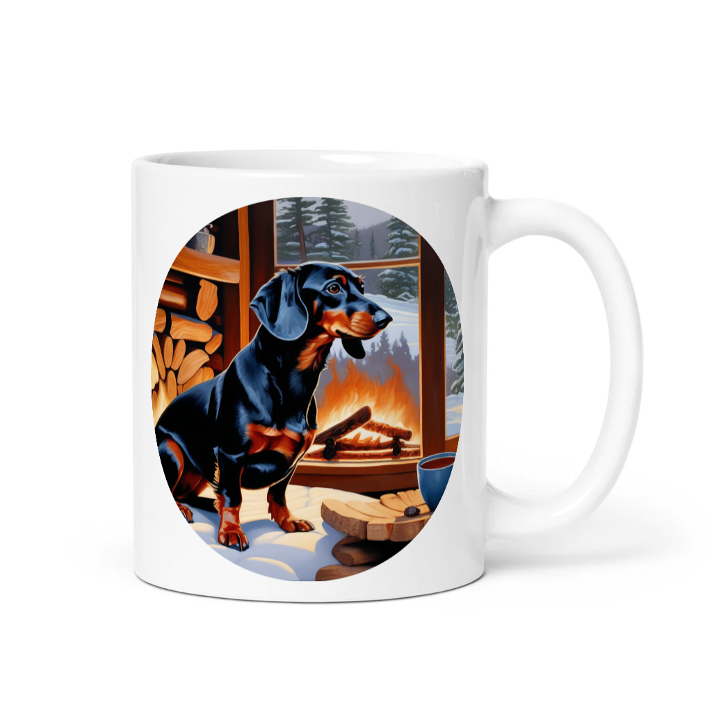 PugMug Custom Black Dachshund Mug
