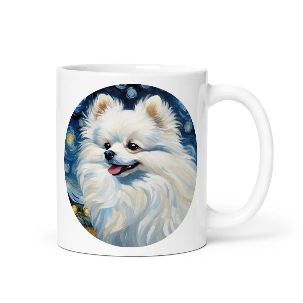 PugMug Custom White Pomeranian Mug