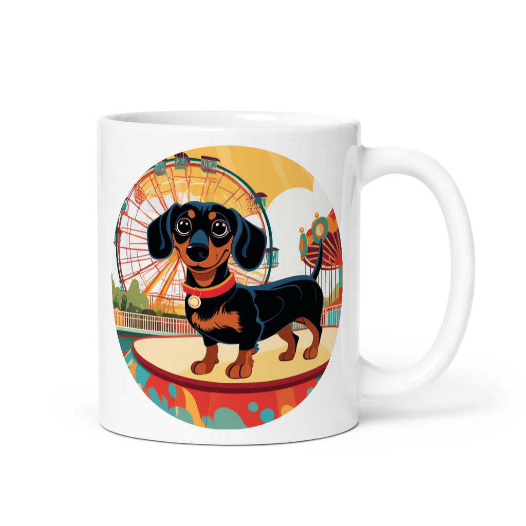 PugMug Custom Black Dachshund Mug