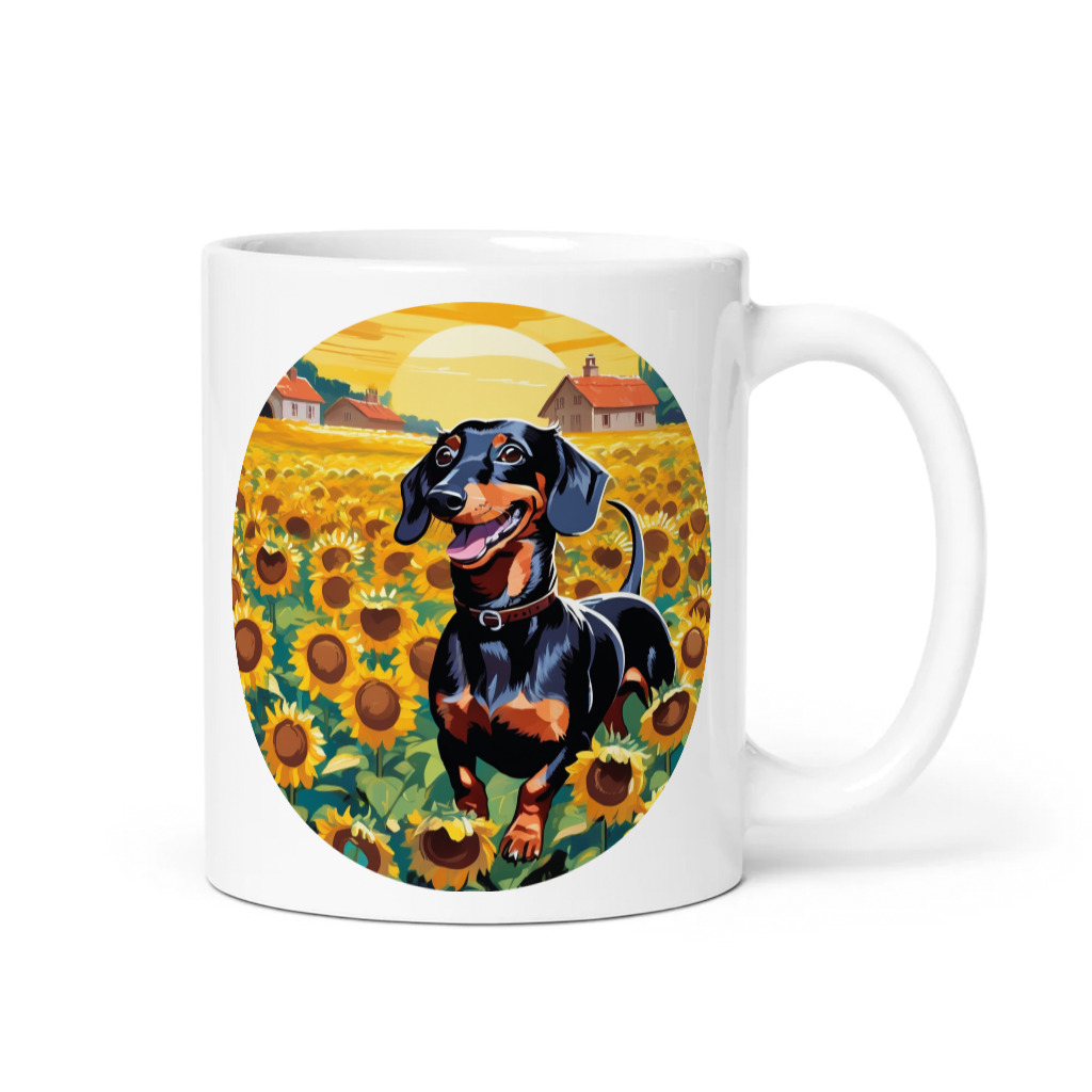 PugMug Custom Black Dachshund Mug