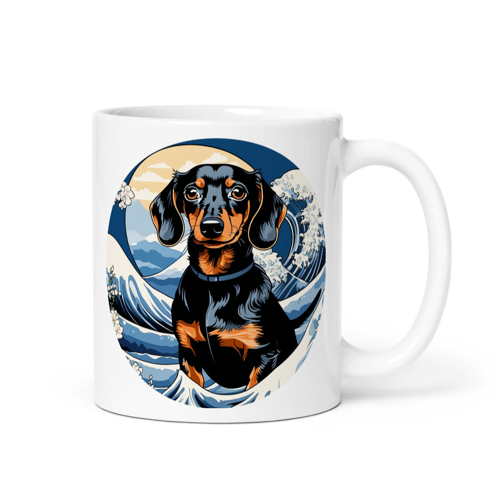PugMug Custom Black Dachshund Mug