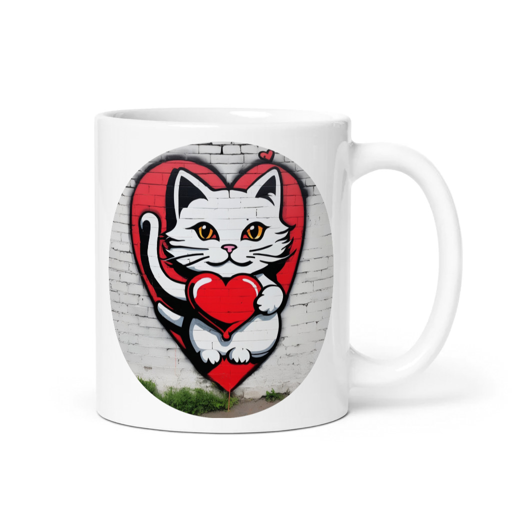 PugMug Custom White Companion Cat Mug