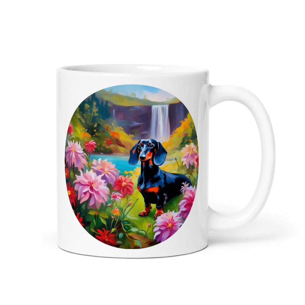 PugMug Custom Black Dachshund Mug