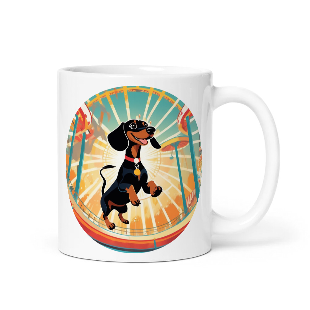 PugMug Custom Black Dachshund Mug