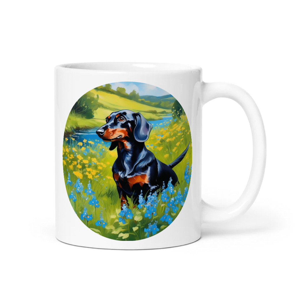 PugMug Custom Black Dachshund Mug
