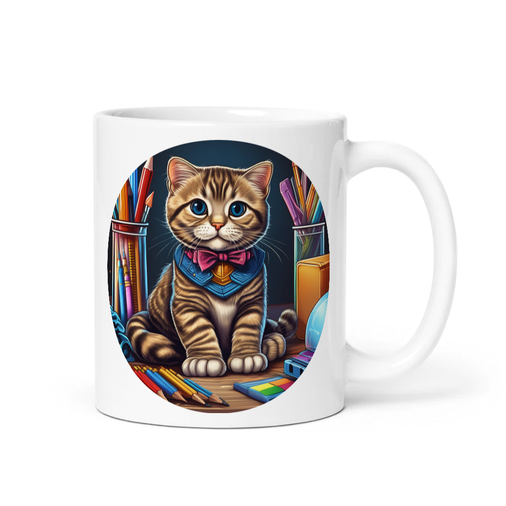 PugMug Custom Tabby Scottish Fold Cat Mug